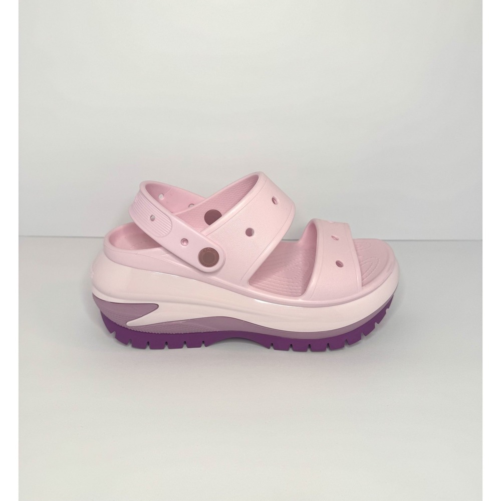Crocs Mega Crush Platform Sandal Bubble Pink, UNISEX Size: WMNS 8, MENS 6 BNWOT